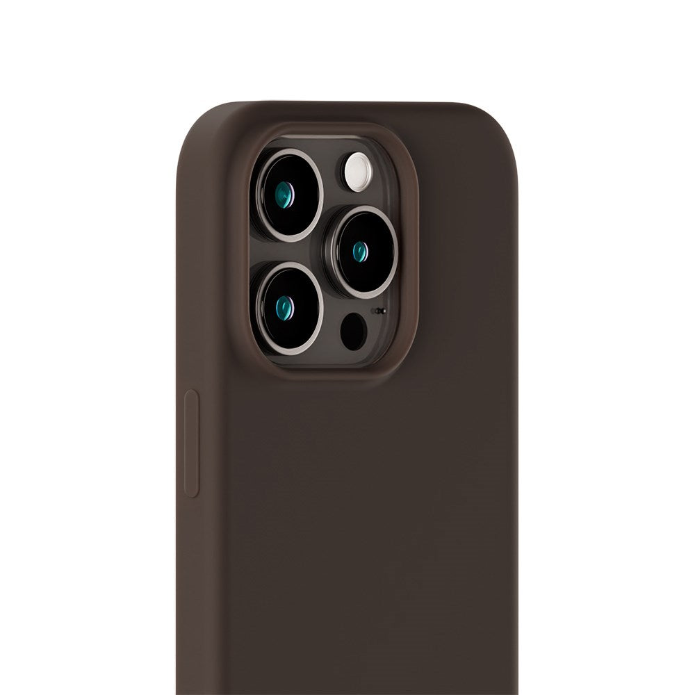 Holdit iPhone 14 Pro Soft Touch Silikone Case - Chocolate