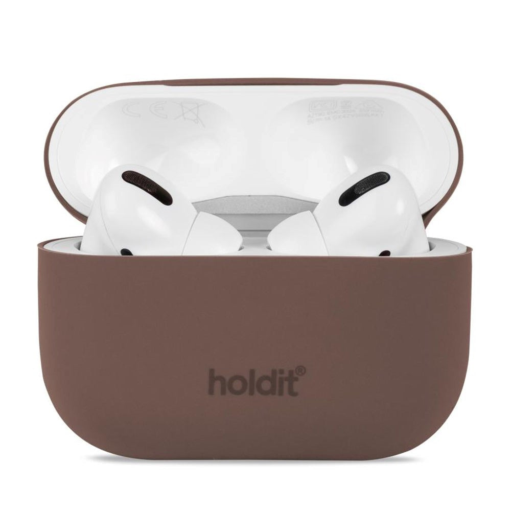 Holdit Nygård Silicone Case For AirPods Pro - Dark Brown