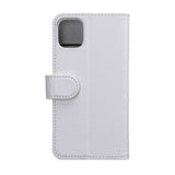 iPhone 11 GEAR Leather Wallet Case - White