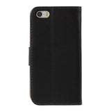 iPhone SE / 5s / 5 EIDERWOOD Flip Cover with Wallet - Black