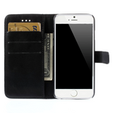 iPhone 6 / 6s Leather Wallet Case Black