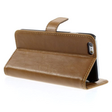 iPhone 6 / 6s Leather Wallet Case Brown