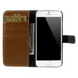 iPhone 6 / 6s Leather Wallet Case Brown