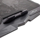 White Shark ICE WARRIOR Laptop Stand with Built-in Cooler - Black