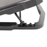 White Shark ICE WARRIOR Laptop Stand with Built-in Cooler - Black