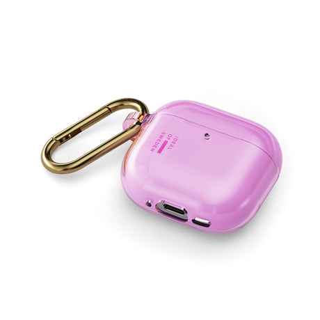 iDeal of Sweden AirPods (4th Gen.) Clear Case with Carabiner Hook - Light Pink