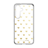 iDeal Of Sweden Clear Case for Samsung Galaxy S24 - Golden Hearts