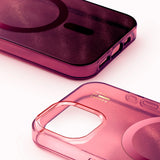iPhone 16e / 15 / 14 / 13 iDeal Of Sweden Clear Case - MagSafe Compatible - Cherry Lacquer
