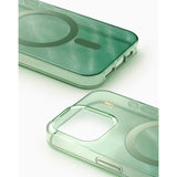 iPhone 16e / 15 / 14 / 13 iDeal Of Sweden Clear Case - MagSafe Compatible - Sage Green
