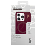 iPhone 15 Pro iDeal Of Sweden Clear Case - MagSafe Compatible - Cherry Lacquer