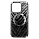 iPhone 15 Pro iDeal Of Sweden Clear Case - MagSafe Compatible - Zebra Mystique