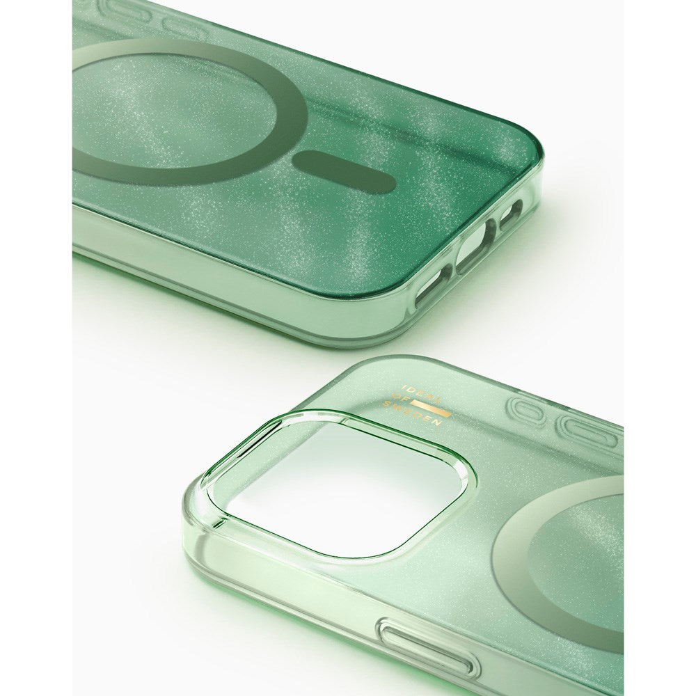 iPhone 15 Pro Max iDeal Of Sweden Clear Case - MagSafe Compatible - Sage Green