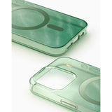 iPhone 15 Pro Max iDeal Of Sweden Clear Case - MagSafe Compatible - Sage Green