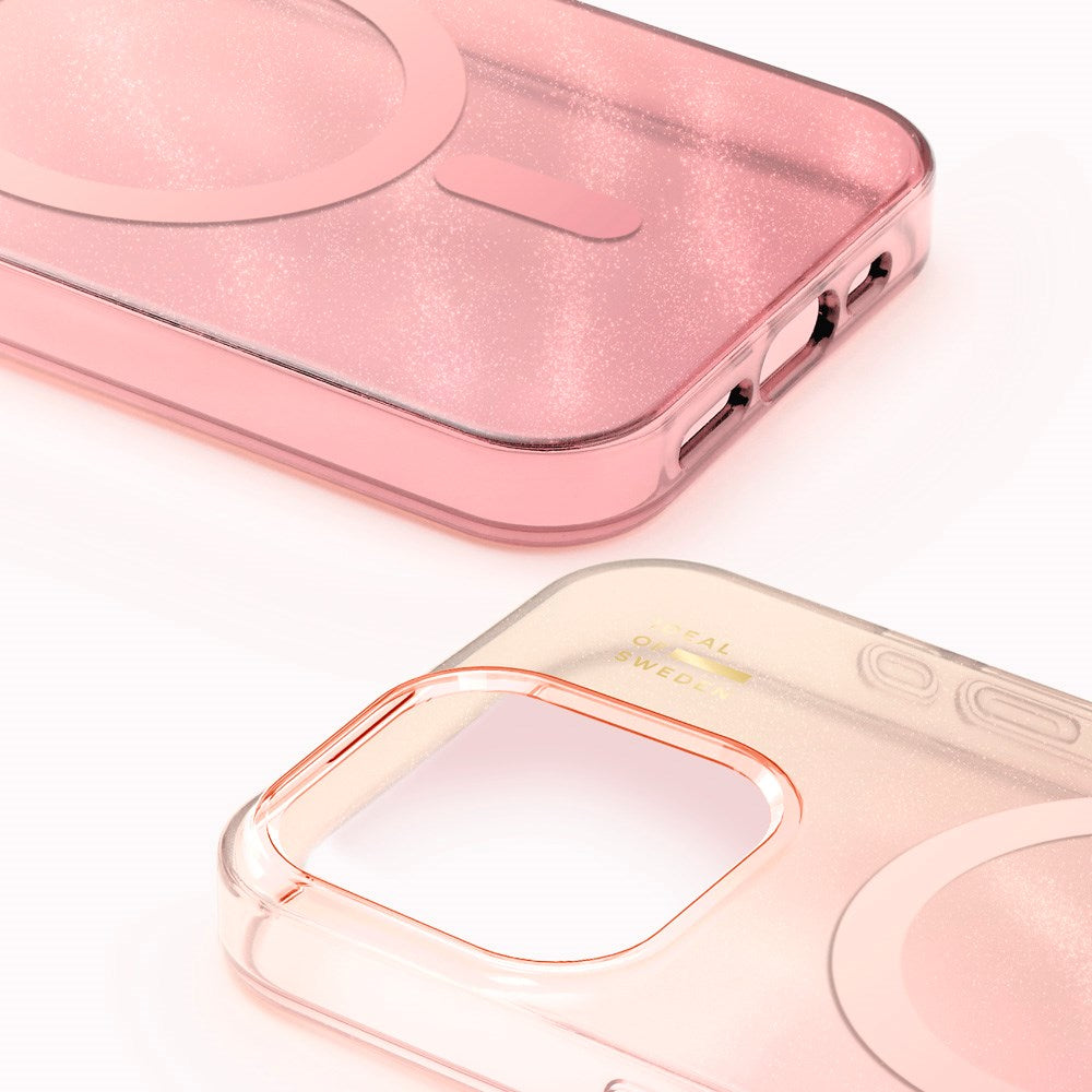 iPhone 15 Pro Max iDeal Of Sweden Clear Case - MagSafe Compatible - Rose Blush