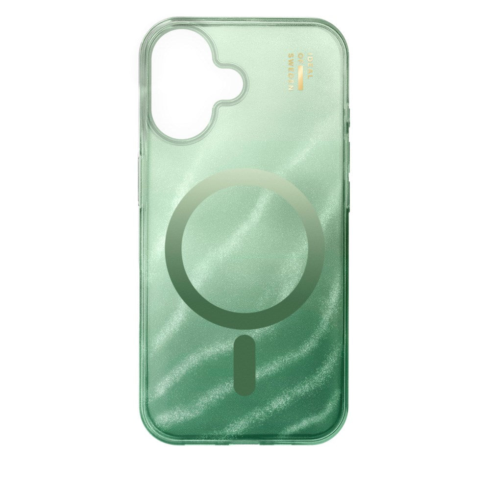 iPhone 16 iDeal Of Sweden Clear Case - MagSafe Compatible - Sage Green