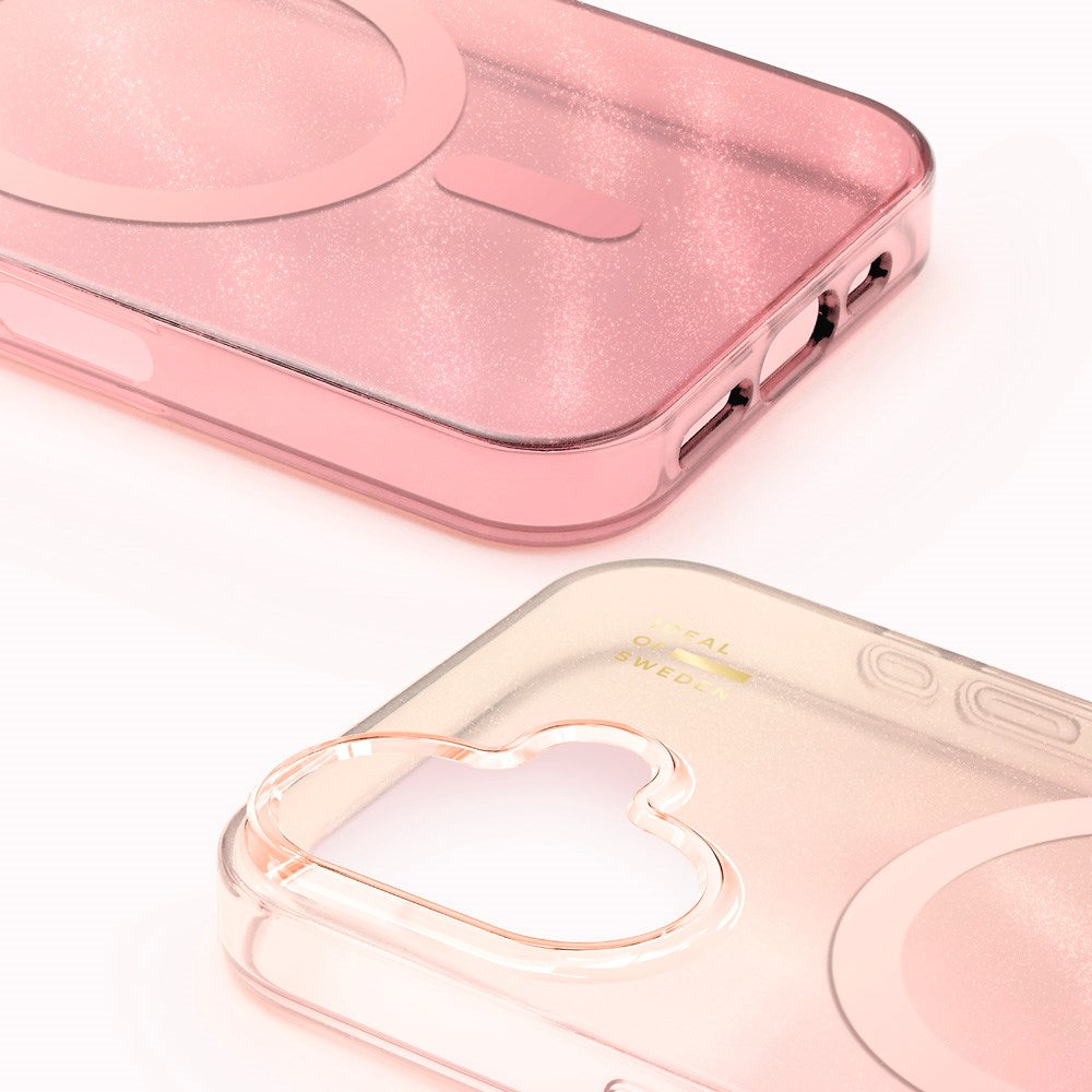 iPhone 16 iDeal Of Sweden Clear Case - MagSafe Compatible - Rose Blush