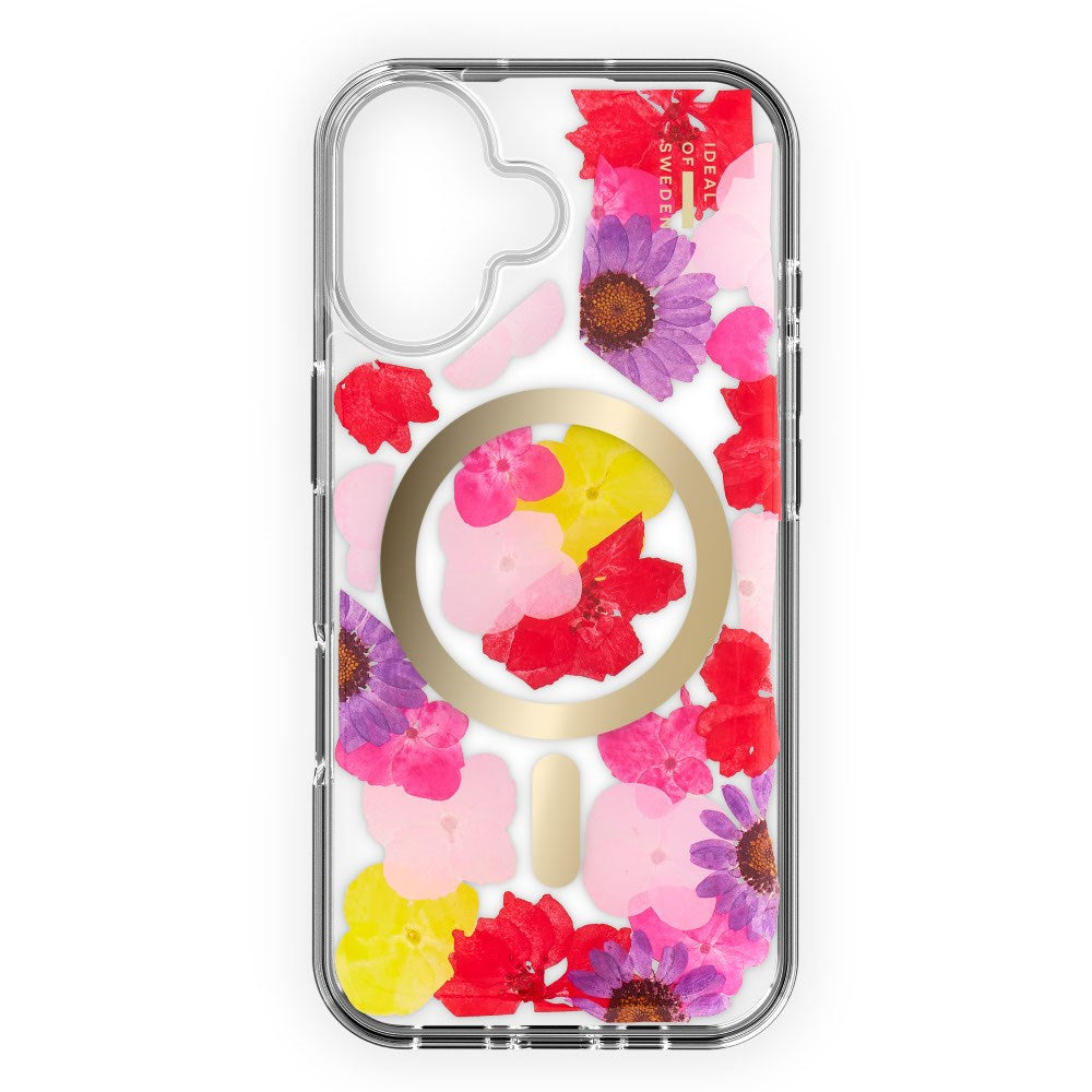 iPhone 16 iDeal Of Sweden Clear Case - MagSafe Compatible - Tropical Floral