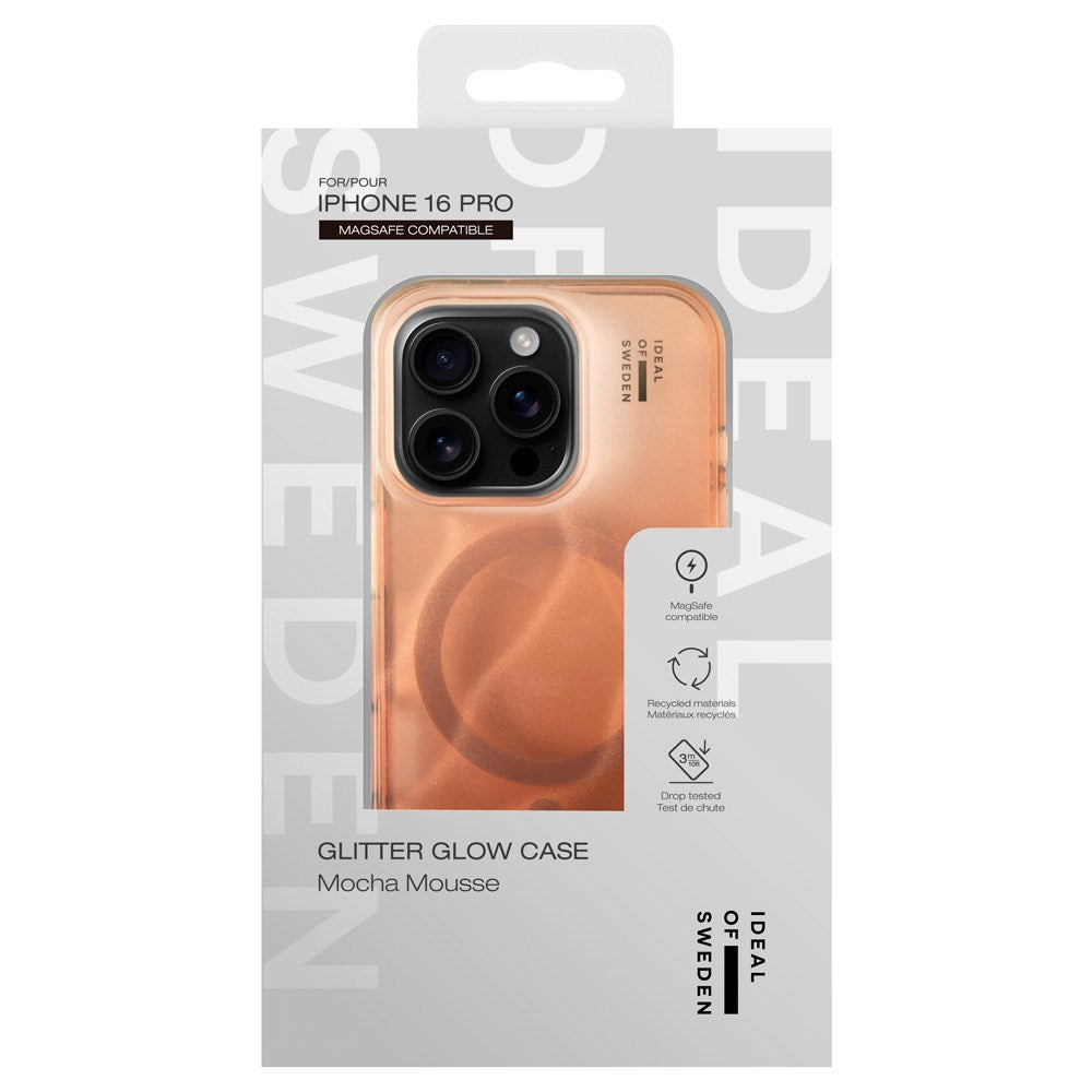 iPhone 16 Pro iDeal Of Sweden Clear Case - MagSafe Compatible - Mocha Mousse
