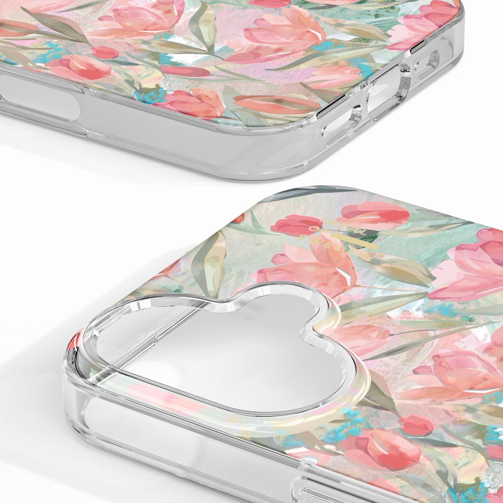 iPhone 17 iDeal Of Sweden Clear Case - MagSafe Compatible - Tulip Bloom