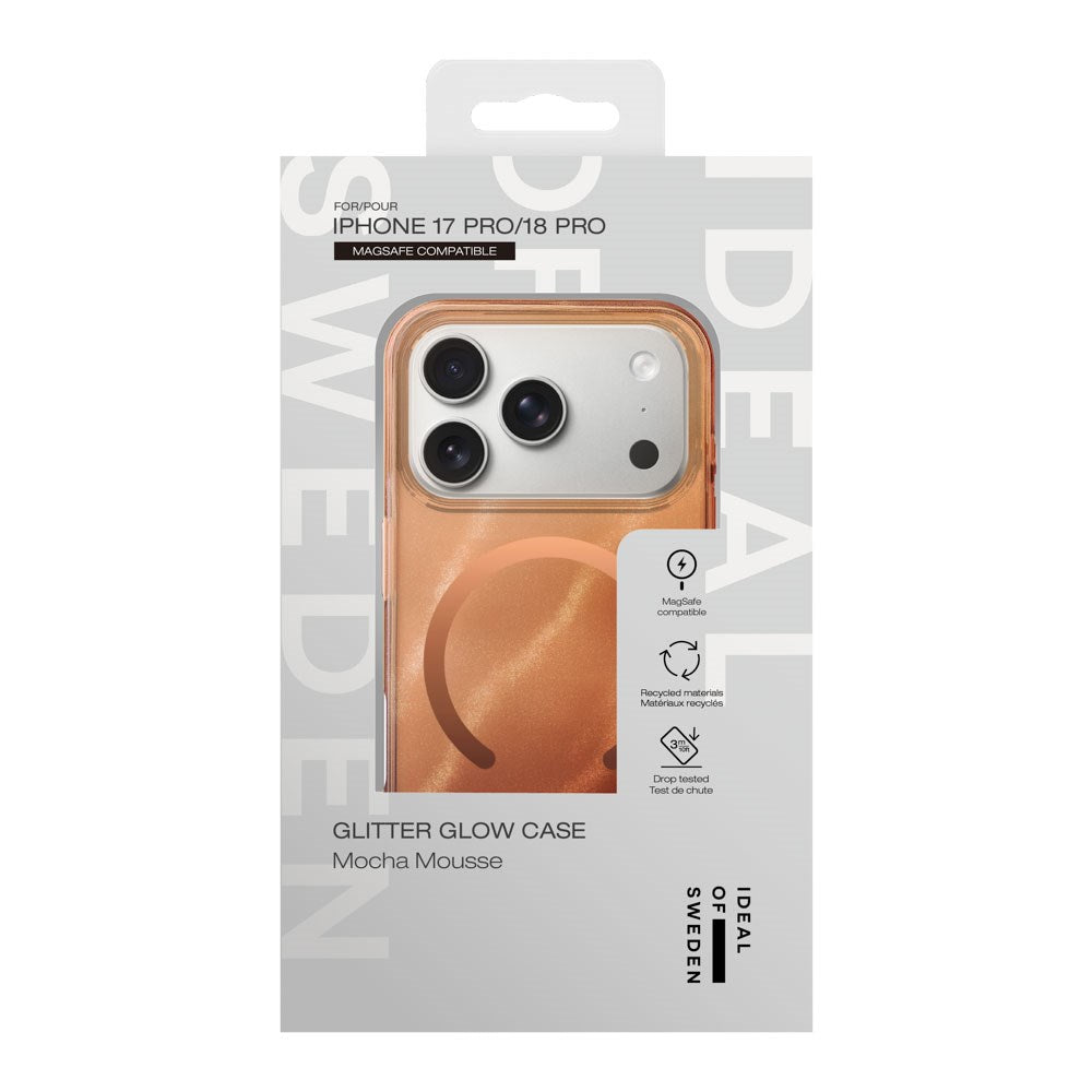 iPhone 18 Pro / 17 Pro iDeal Of Sweden Clear Case - MagSafe Compatible - Mocha Mousse