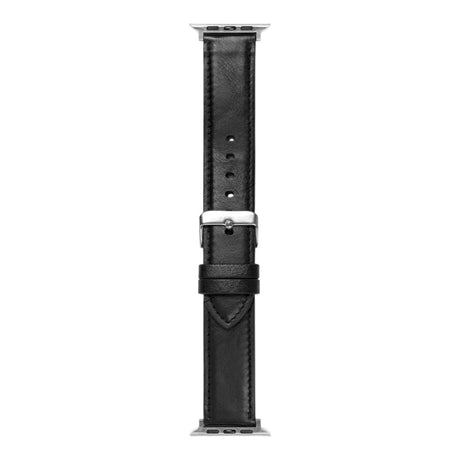 Apple Watch (42/44/SE/45/46/49mm) iDeal of Sweden Classic Vegan Leather Watch Strap - Iconic Black