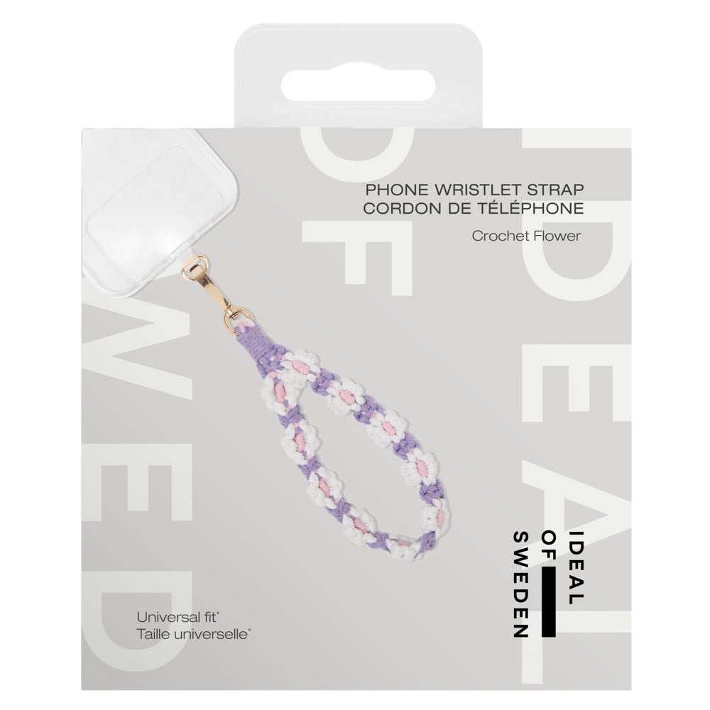 iDeal of Sweden Cord Wristlet Strap - Purple Flowers