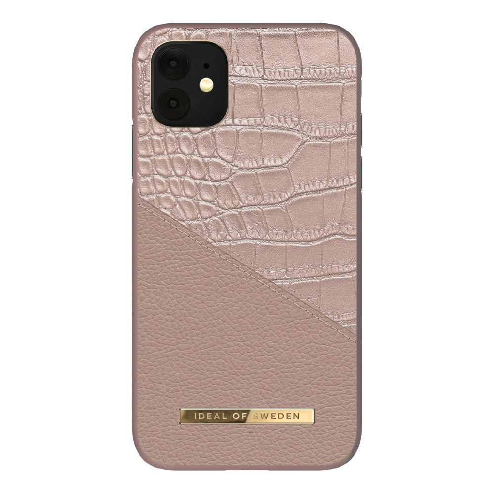 IDEAL OF SWEDEN iPhone 11 Fashion Case Atelier - Rose Smoke Croco