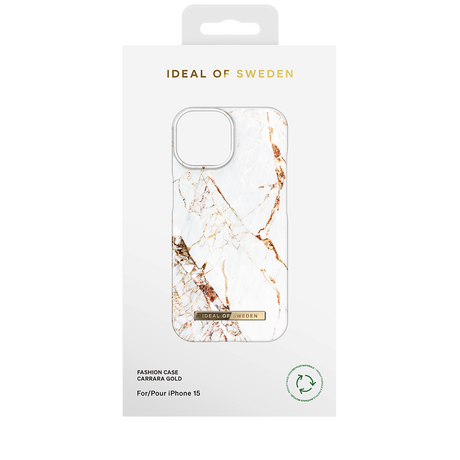 iPhone 15 iDeal Of Sweden Fashion Case - Carrara Gold