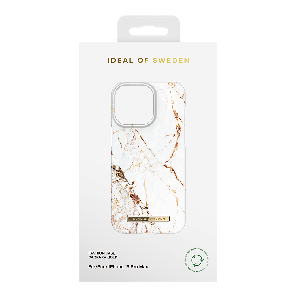 iPhone 15 Pro Max iDeal Of Sweden Fashion Case - Carrara Gold