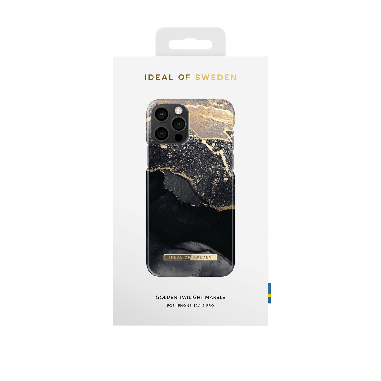 IDEAL OF SWEDEN iPhone 12 / 12 Pro Fashion Case Golden Twilight Marble