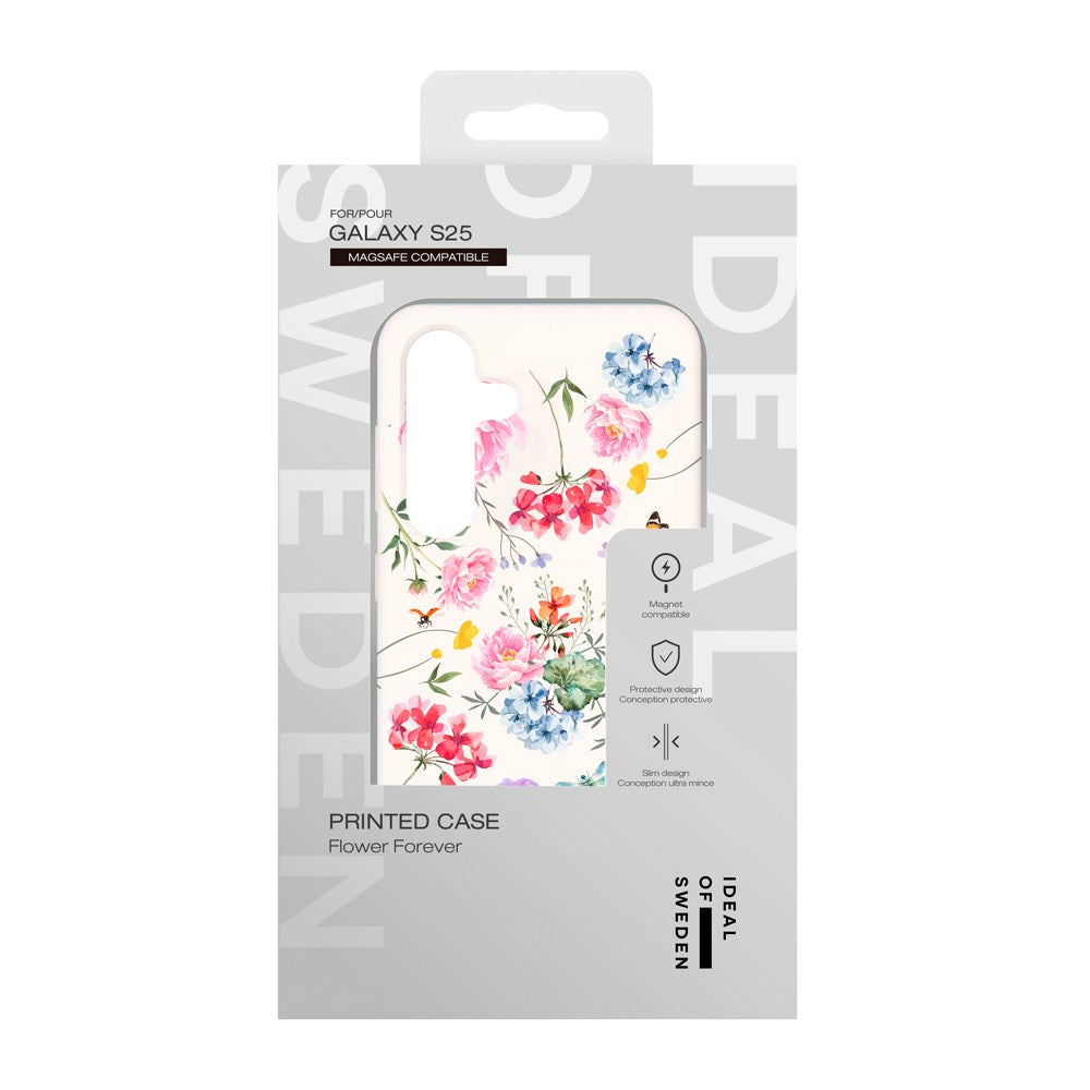 iDeal Of Sweden Samsung Galaxy S25 Fashion Case - MagSafe Compatible - Forever Flower