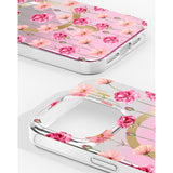 iPhone 15 Pro Max iDeal Of Sweden Mirror Case - MagSafe Compatible - Rose Blush Floral