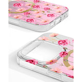 iPhone 16 Pro Max iDeal Of Sweden Mirror Case - MagSafe Compatible - Rose Blush Floral