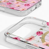 iPhone 18 Pro Max / 17 Pro Max iDeal Of Sweden Mirror Case - MagSafe Compatible - Rose Blush Floral