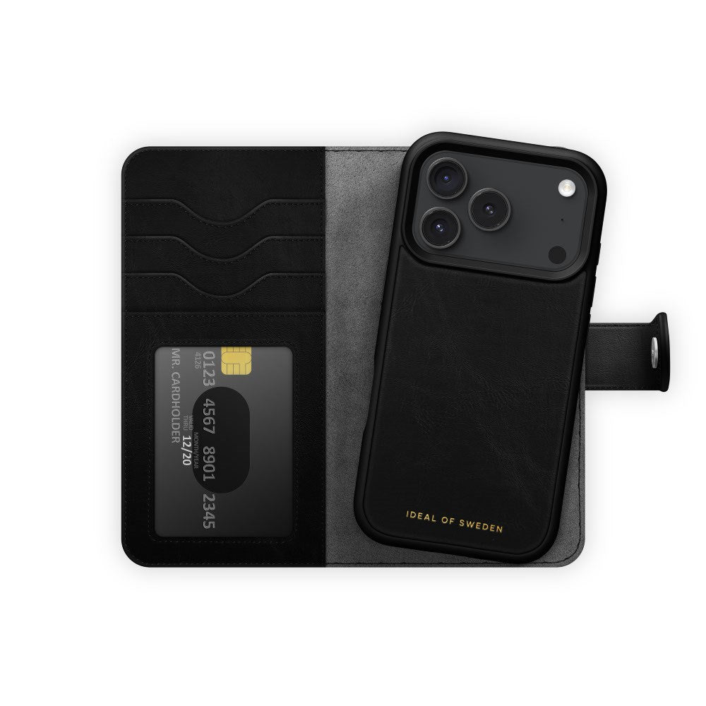 iPhone 18 Pro / 17 Pro iDeal Of Sweden Magnet Wallet+ Case - MagSafe Compatible - Black