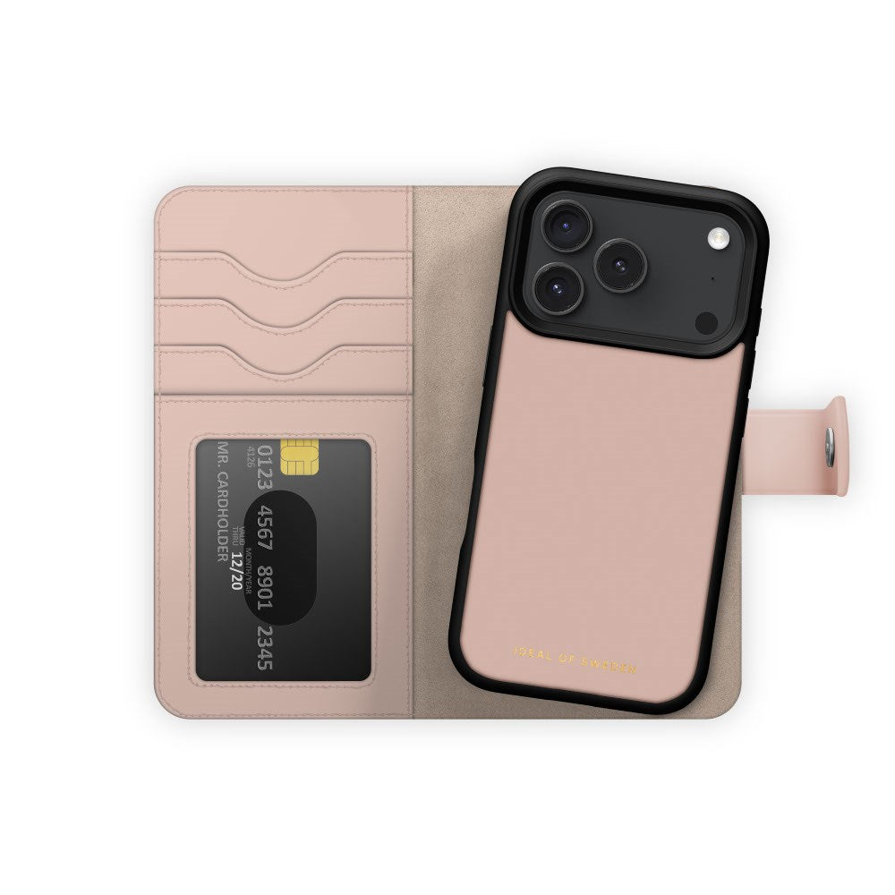 iPhone 18 Pro / 17 Pro iDeal Of Sweden Magnet Wallet+ Case - MagSafe Compatible - Pink