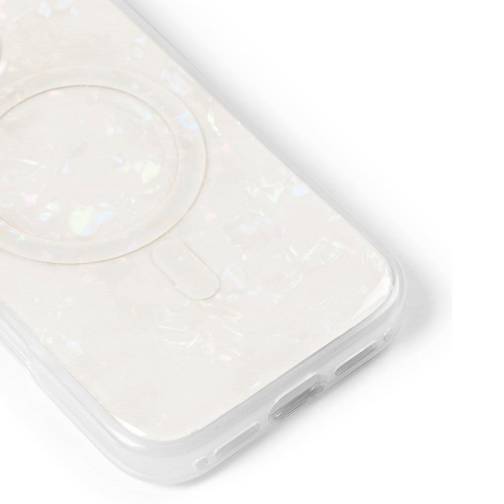 iDeal Of Sweden iPhone 16 Pearlized Case - MagSafe Compatible - White