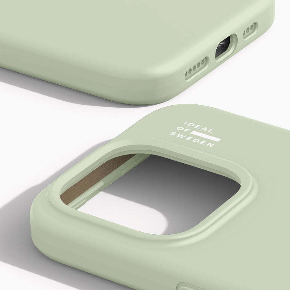 iPhone 15 Pro iDeal Of Sweden Silicone Case - Sage Green