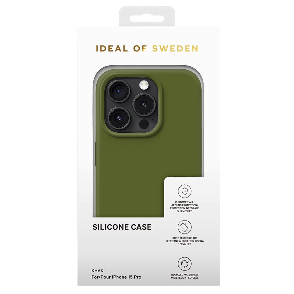 iDeal Of Sweden iPhone 15 Pro Silicone Case - Khaki