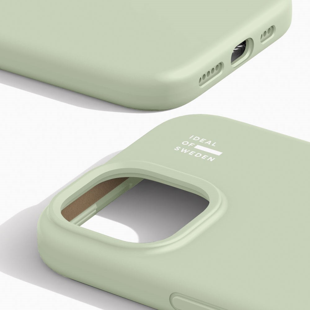 iPhone 17e / 16e / 15 / 14 / 13 iDeal Of Sweden Silicone Case - MagSafe Compatible - Sage Green