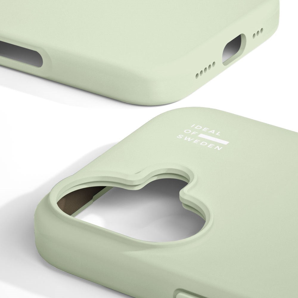 iPhone 16 iDeal Of Sweden Silicone Case - MagSafe Compatible - Sage Green