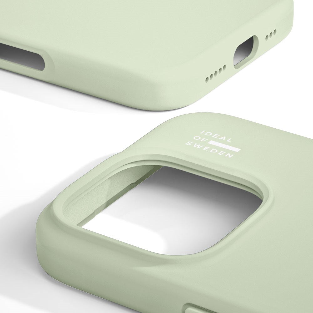 iPhone 16 Pro Max iDeal Of Sweden Silicone Case - MagSafe Compatible - Sage Green