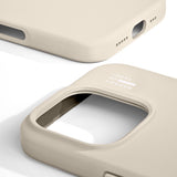 iPhone 16 Pro Max iDeal Of Sweden Silicone Case - MagSafe Compatible - Cloud Dancer