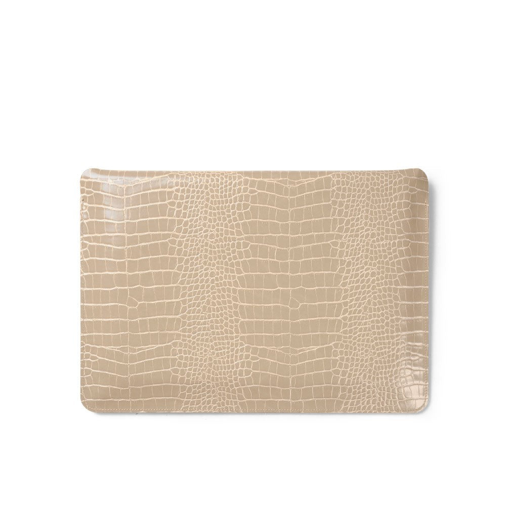iDeal of Sweden 16" Computer Sleeve - Warm Beige Croco