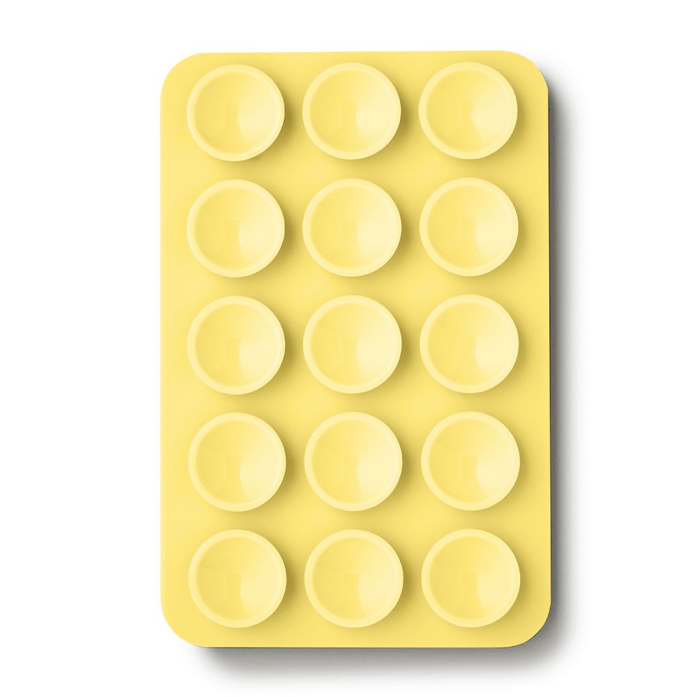 iDeal of Sweden Silicone Suction Cup Phone Holder - MagSafe Compatible - Soft Lemon