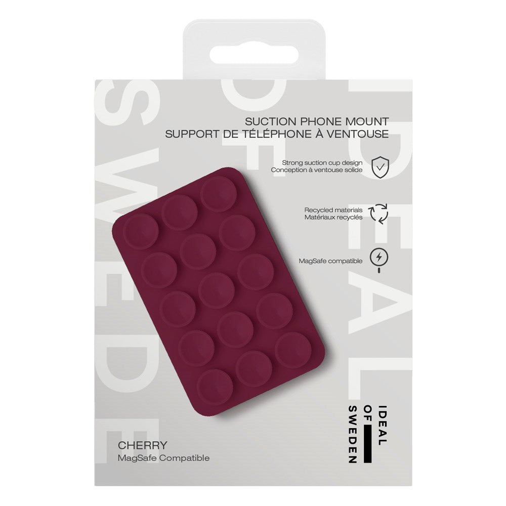 iDeal of Sweden Silicone Suction Cup Phone Holder - MagSafe Compatible - Cherry