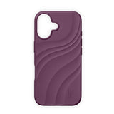 iPhone 16 iDeal of Sweden Soft Swirl Silicone Case - MagSafe Compatible - Velvet Plum