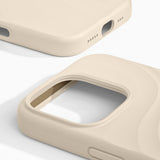 iPhone 16 Pro iDeal of Sweden Soft Swirl Silicone Case - MagSafe Compatible - Cloud Dancer