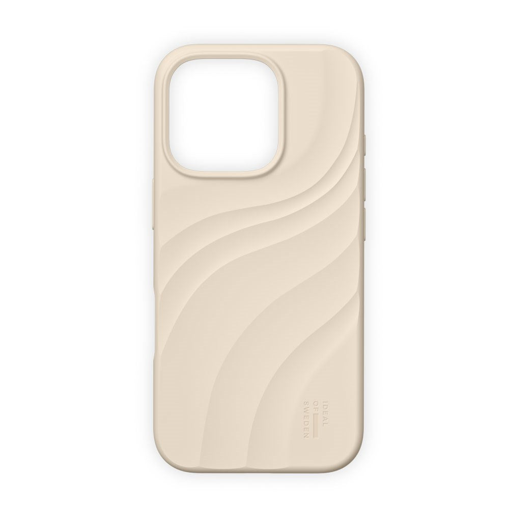 iPhone 16 Pro iDeal of Sweden Soft Swirl Silicone Case - MagSafe Compatible - Cloud Dancer