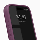 iPhone 16 Pro iDeal of Sweden Soft Swirl Silicone Case - MagSafe Compatible - Velvet Plum